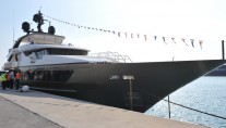 46m luxury yacht Achilles at launch